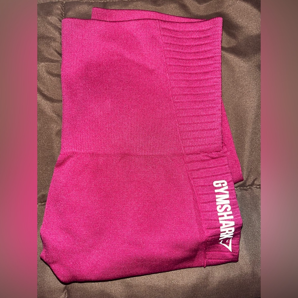 Burgundy Gymshark Leggings XS